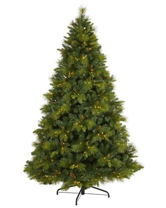 Nearly Natural 7.5Ft. North Carolina Mixed Pine Artificial Christmas Tree