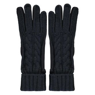 Moorer Guanto Knit Nabuk - - Accessories - Donna - Blu - 6 1/2 IN