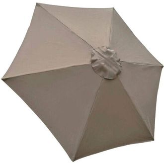 OEM Funda De Repuesto Para Sombrilla, 6 Varillas, 2 M, Impermeable, Resistente A Los Rayos Uv, Tejido De Repuesto, Color Caqui-crezuo