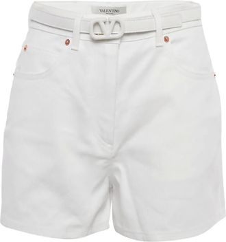 Valentino Shorts con cintura - Bianco