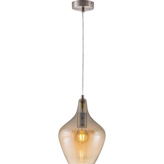 Nino Leuchten Globo - L&aacute;mpara Colgante - Paso - &Aacute;mbar - Vidrio - &Oslash; 22cm - E14