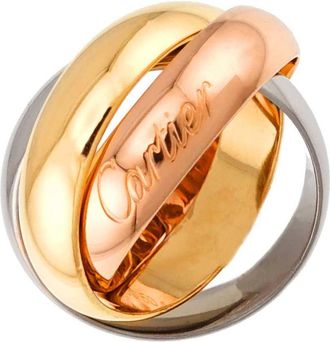 Cartier Pink Gold White Gold Yellow Gold Yellow Gold (18K) Pink Gold (18K) White Gold (18K) Band Ring (Pre-Owned)