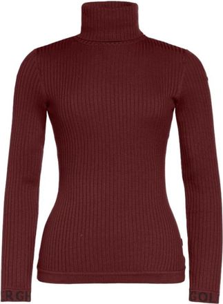 Goldbergh Mira Sweater - Dames - Outdoor shirts - Rood - XS - Wol - Fitness