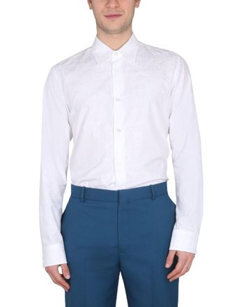 Alexander McQueen Graffiti Logo Shirt - White