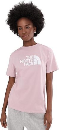 The North Face Short Sleeve Core Half Dome T-Shirts Womens Short Sleeve Pullover Metal Pink : LG, Cotton