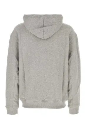 New Balance Mens Melange Grey Cotton Blend Sweatshirt Athleticgrey Exterior: Elastane Felpe