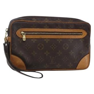 Louis Vuitton Clutch in Canvas Pre-owned - - Pre-owned - Donna - Marrone - ONE SIZE