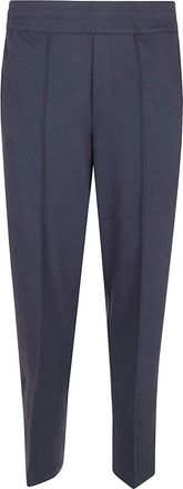 Herno Double-Layered Honeycomb Piqu&eacute; Trousers with Drawstring Waist