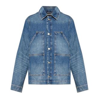 AllSaints Denim Jassen - Heren - Spijkerjassen - Blauw - M - Denim - Jassen