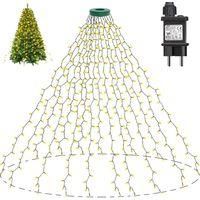 OEM Guirnalda De Luces Para &Aacute;rbol De Navidad De 2 M X 16 M, 400 Led (12,4 M), 8 Modos, Decoraci&oacute;n Navide&ntilde;a Para El Hogar, Jard&iacute;n Y Patio (blanco C&aacute;lido)