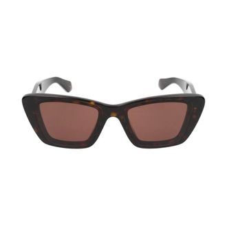 Alaia Sunglasses, female, Brown, Size: 57 MM Brown Havana Sunglasses Stylish Model