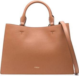 Furla Nuvola Tote Bag - Dames - Handtassen - Bruin - ONE Size - Leer - Tassen