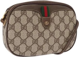 Gucci Pre-owned Cross Body Bags, female, Beige, Size: ONE SIZE Pre-owned Plastic Cross Body Bag