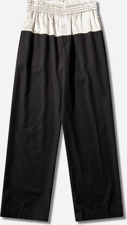 Dries Van Noten Men s Contrast Waist Pants Black
