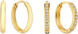 Isabel Bernard Accessoires, Dames, Geel, ONE Size, Cadeau dIsabel Oorbellen Cadeauset met Zirkonia