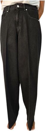 Nine In The Morning Wide Jeans - Dames - Loose Fit Jeans - Zwart - W27 - Jeans