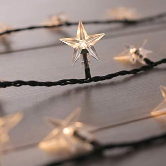 Decoking Gartenlichterkette 100er LED Lichtsterne erweiternder Satz mit Connector statisch strombetriebene Lichterkette Innen und Au&szlig;en Gartendeko