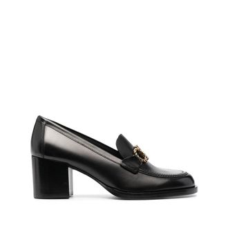 Ferragamo Ladies Black Loafers, US Size 10