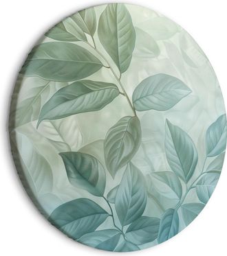 OEM Decoraci&oacute;n De Pared Artgeist Cuadro Redondo Verde Menta 60x60 Cm