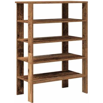 vidaXL Vidaxl - Mueble Zapatero Madera Contrachapada Madera Vieja 61x32x87,5 Cm