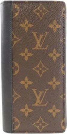 Louis Vuitton Pre-owned Wallets, male, Brown, Size: ONE SIZE Pre-owned Porte-Feuille Brazza Monogram Wallet
