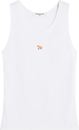Maison Kitsun&eacute; Baby Fox Tank Top - Dames - Tops zonder mouwen - Wit - M - Tops