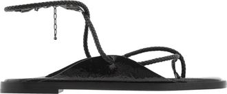 Ferragamo Riace Strappy Flat Sandals, Size 7 C