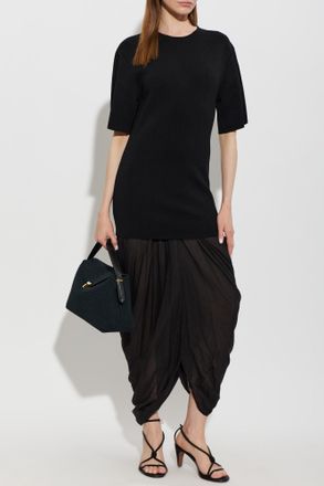 Toteme Dress Made Of Combined Materials, Womens, Black
