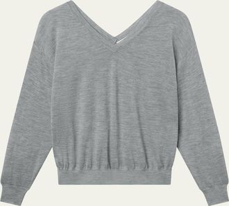 Frame Denim The Cashmere V-Neck Sweater