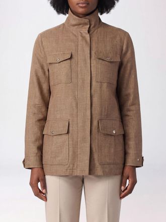 Herno Giacca utility in misto lino e seta con collo alto