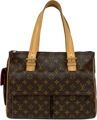 Louis Vuitton Pre-owned Tote Bags, female, Brown, Size: ONE SIZE Pre-owned Printed Patterned Tote Bag