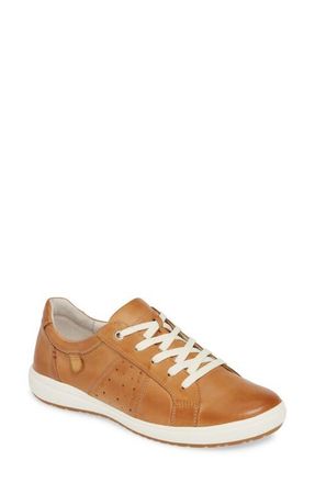 Josef Seibel Caren 01 Sneaker in Camel Leather at Nordstrom, Size 10-10.5Us