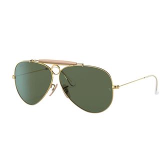 Ray-Ban Sunglasses, unisex, Yellow, Size: 58 MM Rb3138 Shooter Sunglasses