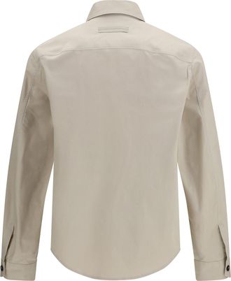 Ermenegildo Zegna Mens Linen Wool And Silk Shirt Jacket 054