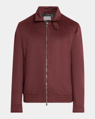 Brunello Cucinelli Men & apos;s Stretch-Jersey Jacket