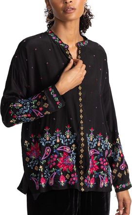 Johnny Was Audrey Silk Shirt