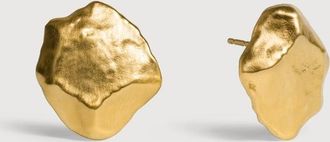 Monica Vinader Gold Fragments Large Stud Earrings