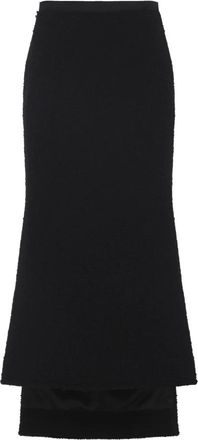Lanvin Dameskleding Rokken Zwart Aw 25 - Dames - Maxi Rokken - Zwart - XS - Wol - Rokken