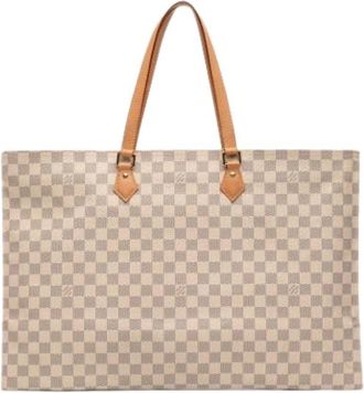 Louis Vuitton Pre-owned Fabric Tote - Dames - Vintage Shopper - Wit - ONE Size - Vintage