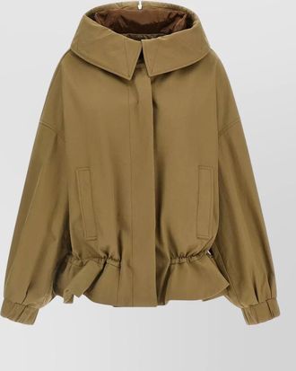 Dries Van Noten cotton hooded fitted jacket
