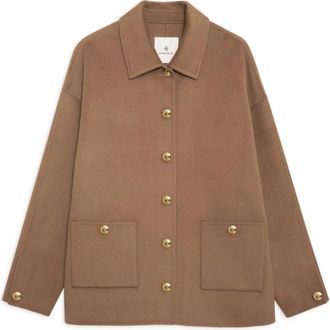 Anine Bing Luca Jacket Cashmere Blend - Dames - Zomerjassen - Bruin - XS - Kasjmier - Jassen