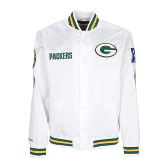 Mitchell & Ness Hombre, Chaquetas, Blanco, Talla: L