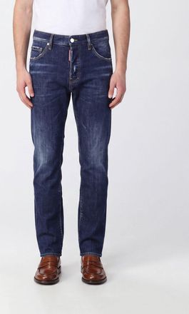 Dsquared2 Jeans skinny fit a vita media in denim stretch con chiusura a bottoni