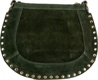 Persaman New York Adele Studded Suede Crossbody Bag in Green at Nordstrom Rack
