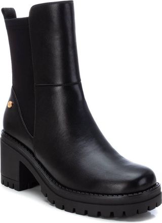 Xti Womens Booties 141732 - 2.76 in Mid Heel, Side Zipper