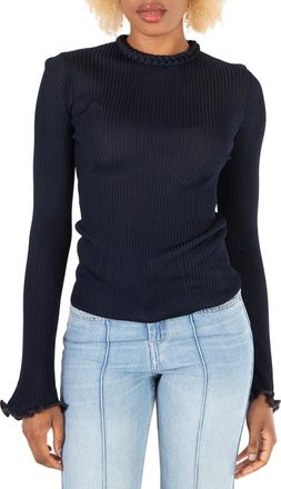 Chloé Blue Loose Ribbed Jumper, Size Small