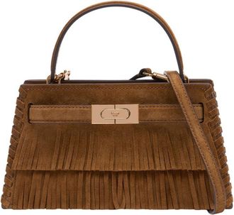 Tory Burch Lee Radziwill Petite Fringe Mini Top Handle Purse