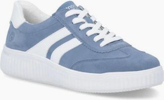Remonte Womens Remonte ladies sneaker D3E00-14 in blue - Size: 5