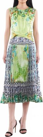 Saloni Gwen B Midi Dress In Vista