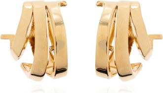 Ferragamo Messing clips - Dames - Oorbellen - Geel - ONE Size - Accessoires